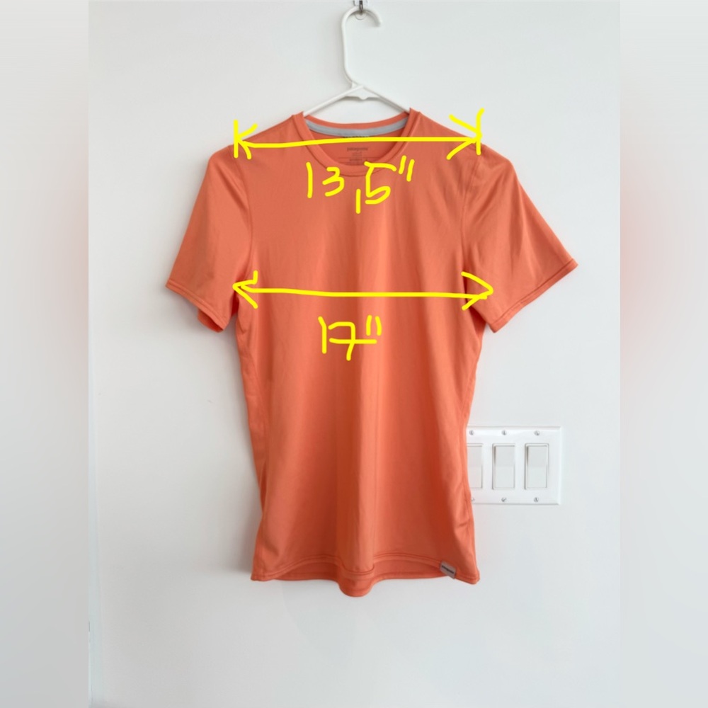patagonia capilene silkweight 1 short sleeve Women Size Small Orange